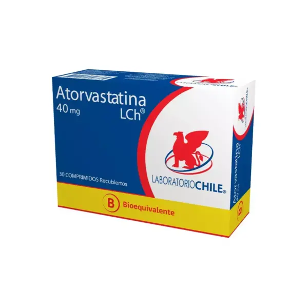 ATORVASTATINA 40 MG X 30 COMPRIMIDOS RECUBIERTOS