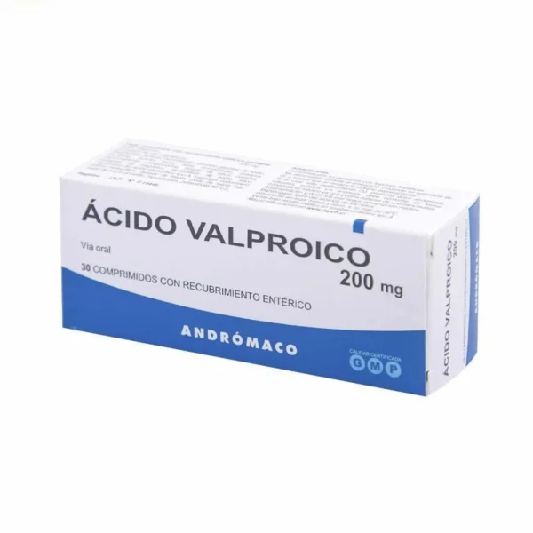 Ac. Valproico 200mg x 30 Comp. Rec. (Andromaco)